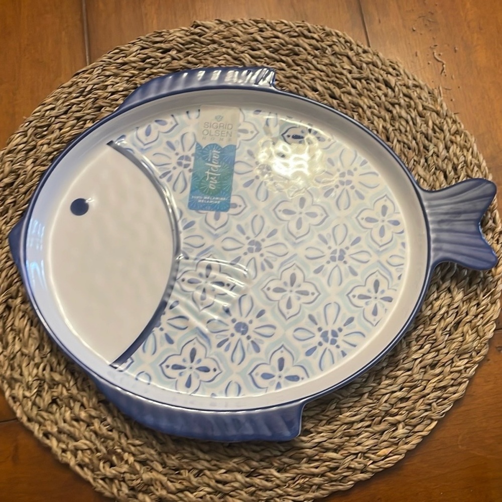 Sigrid Olsen Blue and White Serveware Plates